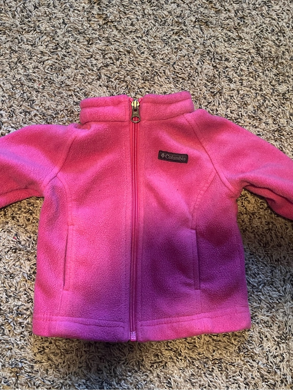 Columbia Pink Kids Full-Zip Fleece Jacket